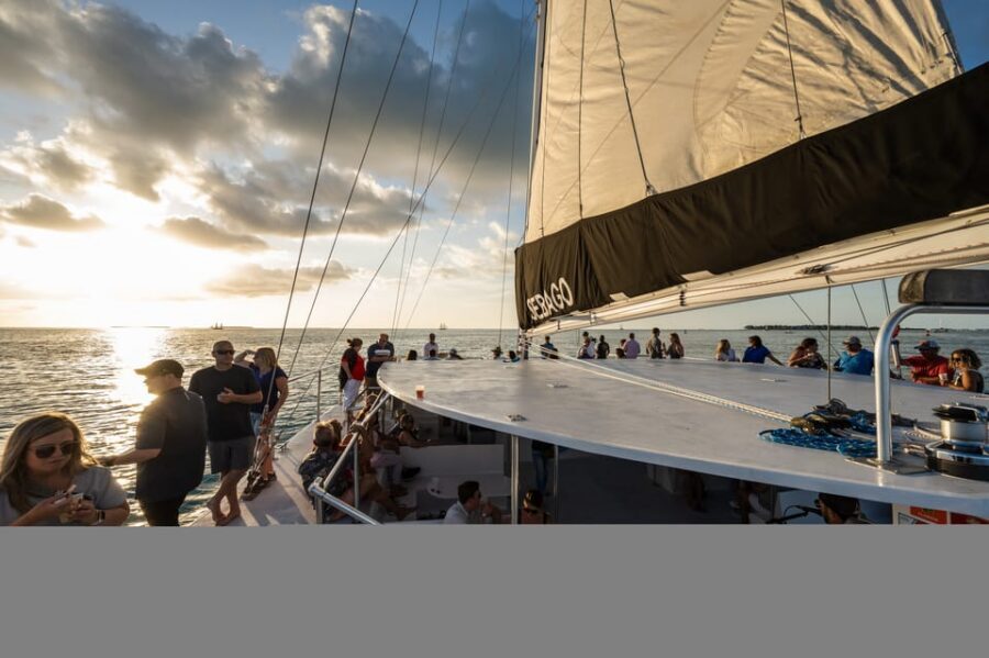 Captain's Choice: Dolphin Watch Sunset Sail - Sunset positioning: watching the fiery sky from the best seat on the water
