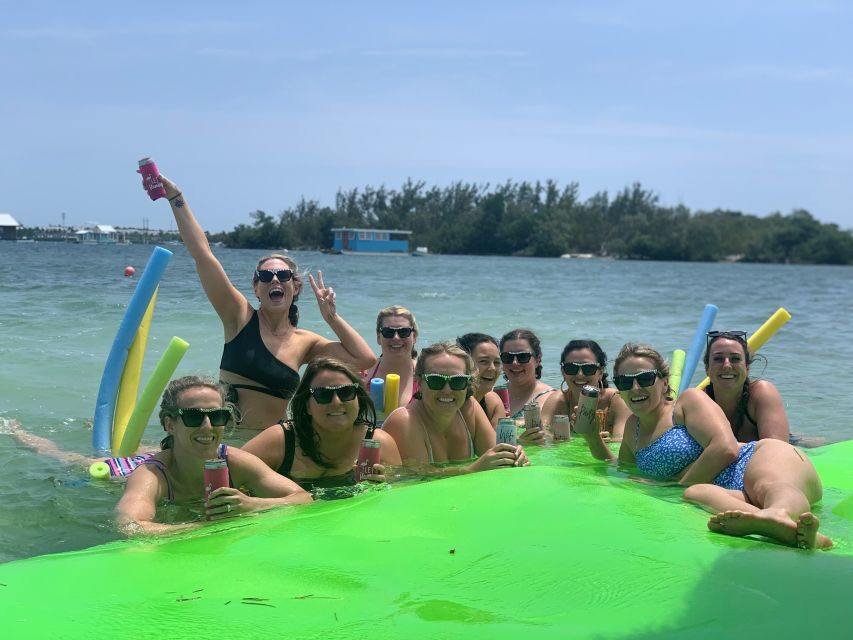 Key West: 4-Hour Private Sandbar Cruise on a Tiki Bar Boat - The Sandbar Hangout: Floats, foam noodles, and Bluetooth music