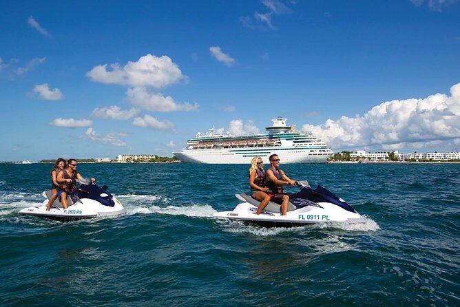 Key West Island Adventure Jet Ski Tour: Bring a Partner for Free - Where the guide takes you: Southernmost Point, harbor passes, and Submarine Pens
