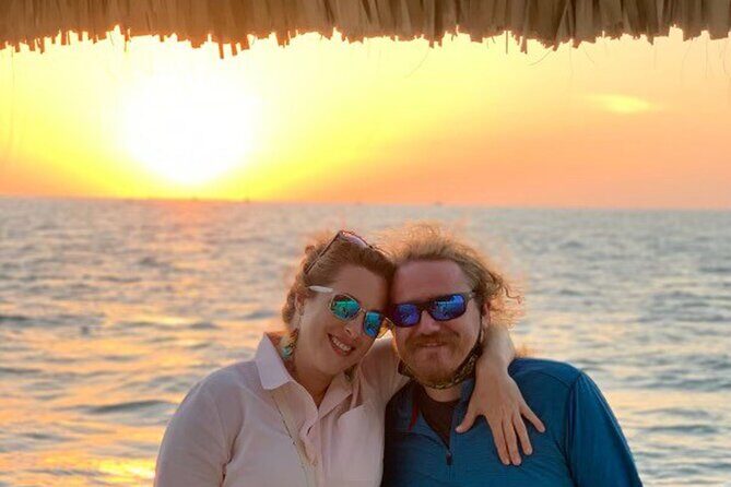 Key West: Private Sunset Cruise on an Authentic Tiki Bar Boat - Two hours on the water: the harbor and key-passage route