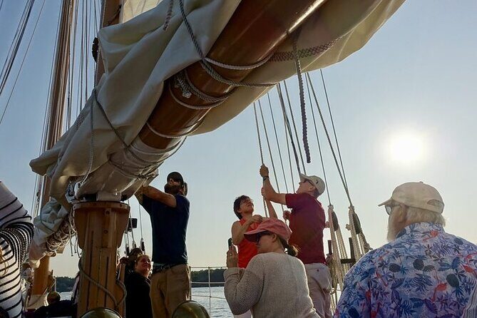 Key West Sunset Sail Aboard Legendary Schooner Appledore - Passing Mallory Square and spotting Sunset Key from the water