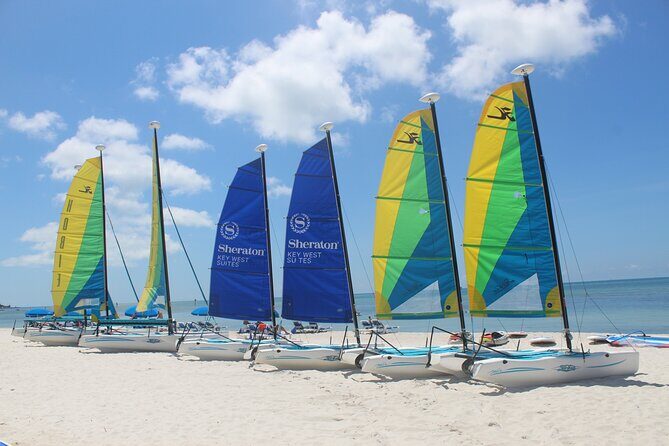 Key West Ultimate Beach Pass with Parasailing - Hobie Cat small sailboats: the part that can cost extra