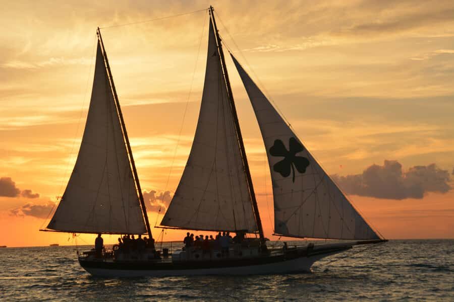 Key West's Schooner Appledore Star Champagne Sunset Sail - From the Historic Seaport out past the icons you came to see