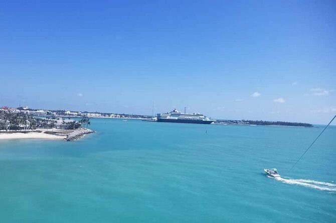 Parasailing in Key West at Smathers Beach - The Optional Toes-in-the-Water Moment